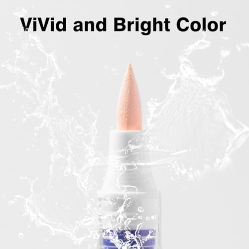 ROSYMENG 9 Color Acrylic Paint Pens (9 Count)
