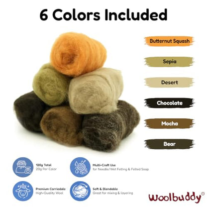 Wool Roving Kit for Needle Felting