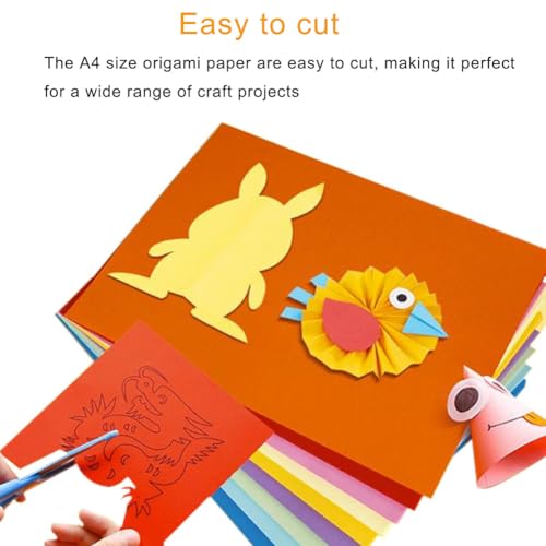 A4 Origami Paper Yellow 100 Sheets (100 Count)