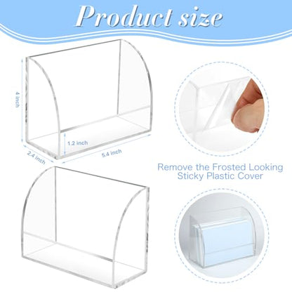 2 Pack 3x5 Index Card Holder Clear Acrylic Card Stand