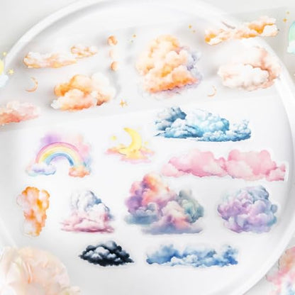 6 Rolls Cloud PET Tape Set