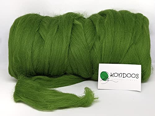 Colored Natural wool roving (16 Ounce)