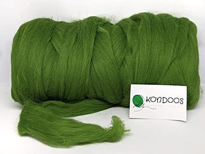 Colored Natural wool roving (16 Ounce)