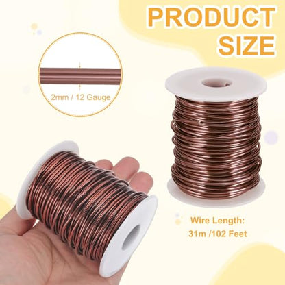 12 Gauge 2mm Anodized Aluminum Wire for Jewelry Craft Making