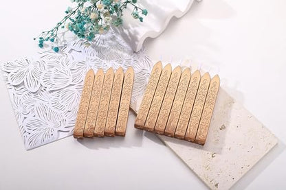 12Pcs Sealing Wax Sticks with Wicks for Wax Seal Stamp (12 Count)