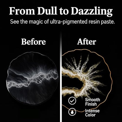 Black Abyss Epoxy Resin Pigment Paste 6.7oz