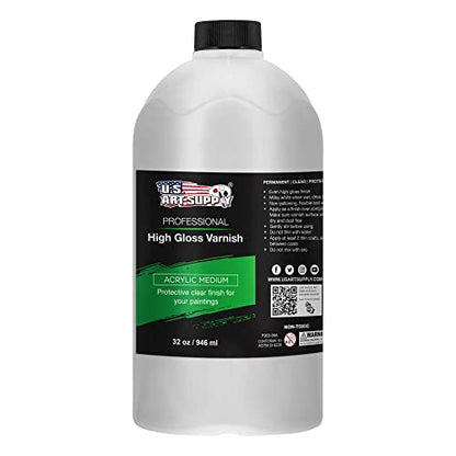 32 oz High Gloss Varnish for Acrylic Paintings