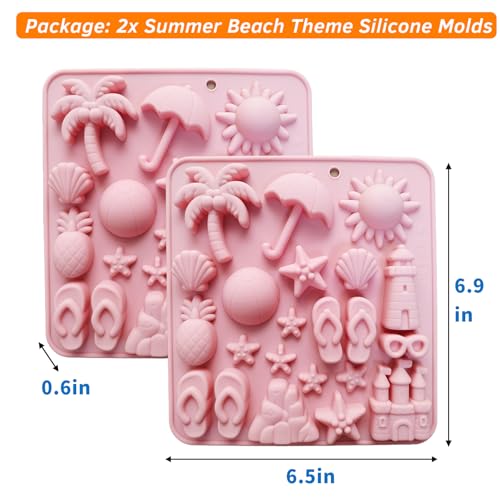 Summer Beach Theme Chocolate Molds (2 Count)