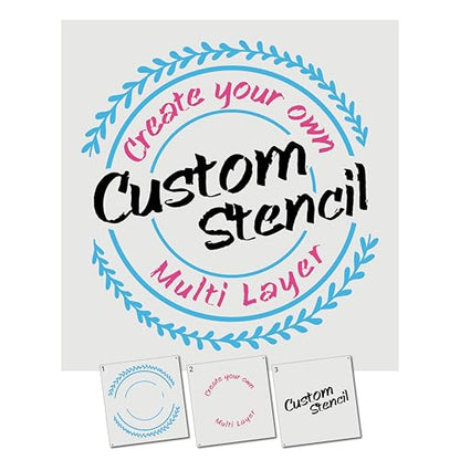Personalized Custom Layered Stencils for Spray Painting