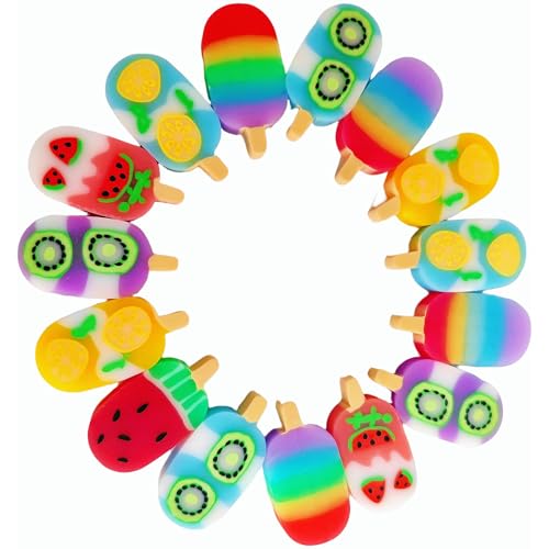24PCS Cute Fun ice Cream Erasers for Kids Bulk (24 Count)
