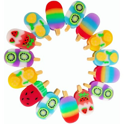 24PCS Cute Fun ice Cream Erasers for Kids Bulk (24 Count)