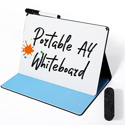 A4 Portable Double Sided Mini Desk Dry Erase Whiteboard
