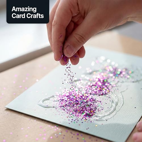 Craft Glitter Shaker Purple Holographic 130g Microfine (3.8 Ounce)