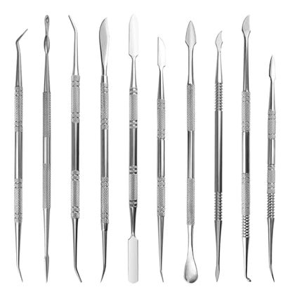 10PCS Stainless Steel Clay Sculpting Tools Metal Sculpting Tools Double