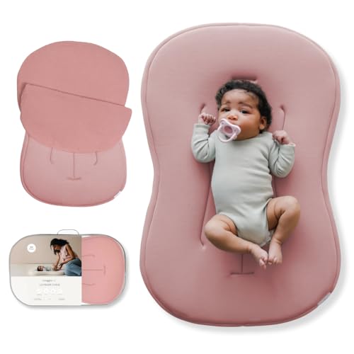 Organic Newborn Baby Infant Lounger Pillow & Travel Bag