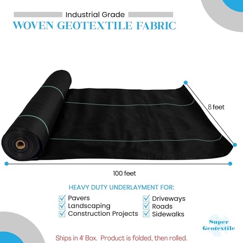 Woven Geotextile Fabric for Driveway and Road Stabilization