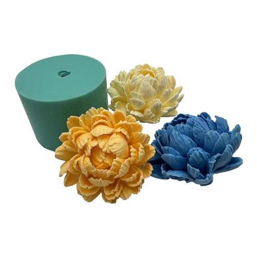 3D Chrysanthemum Flower Candle Wax Silicone Mold