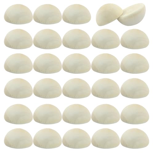 Half Wooden Beads