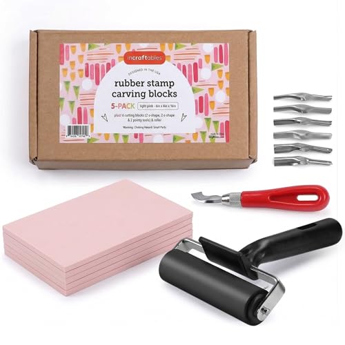 Linocut Block Printing Kit for Stamp Making (11 Count)