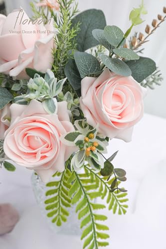 Artificial Flowers 20pcs Real Looking Blush High (20 Count)