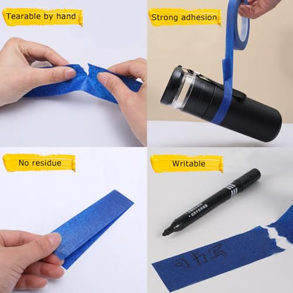 6 Rolls Masking Tape for Wall Paint (6 Count)