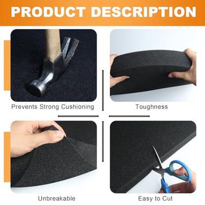 2 Pcs 16" x 12" x 1.5" Foam Inserts