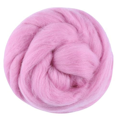 3.53oz Needle Felting Wool Roving for Needle Felting Dark Pink Felting Wool