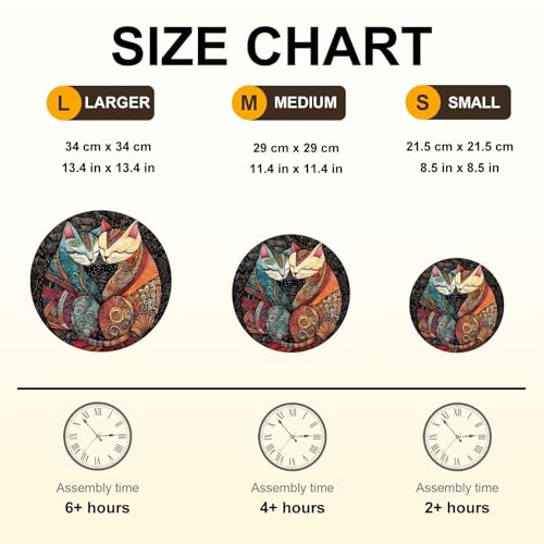 Twin Cats Puzzles Adults Gifts for Women Men Wooden 200 Pieces 11.4 x 11.4in