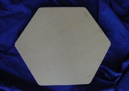 16 inch Plain Smooth Hexagon Plastic Craft Mold use with Concrete for Making into Stepping Stones 2033