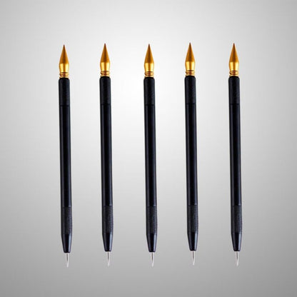 5 Pcs Sleek Shape Scratch Painting Pens Scraping Pen Paint for Kids Tools for Kids Paper Art Tool Multifunction Scraper Set