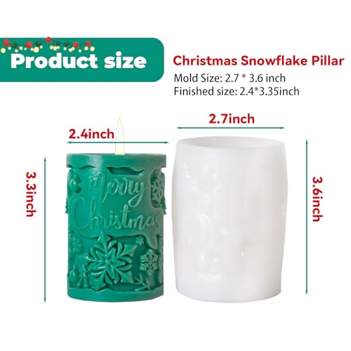Christmas Candle Silicone Molds