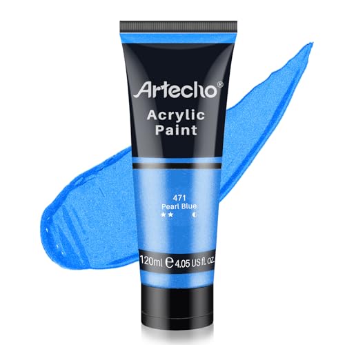 Pearl Blue Acrylic Paint 120ml (4.05 Fl Oz)