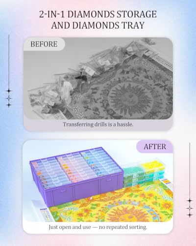 Diamond Art Trays with Lids (60 Count)
