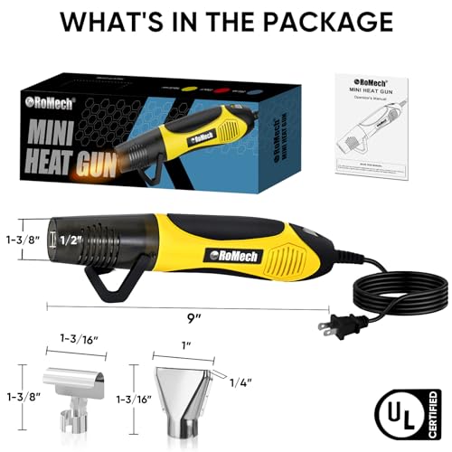 350W Heat Gun with 2 Nozzles