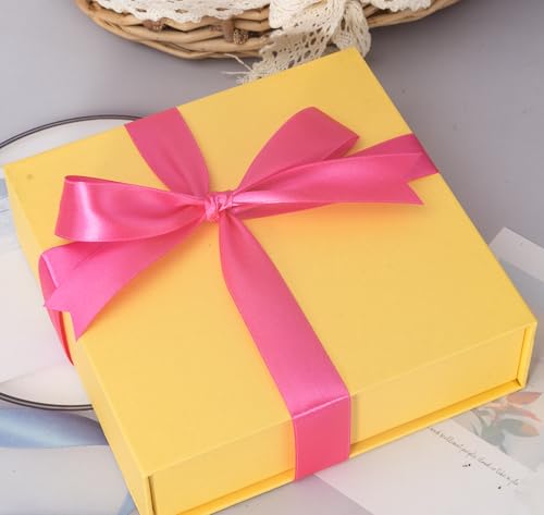 1 Inch Rose Red Solid Satin Ribbon for Gift Wrapping