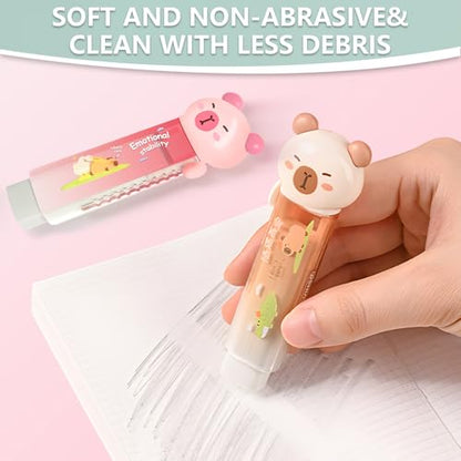 3Pcs Retractable Pencil Erasers (3 Count)