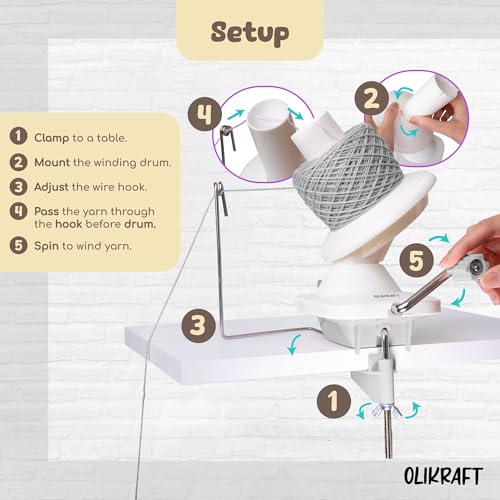 Manual Yarn Ball Winder