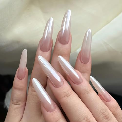 Glaze White Chrome Nail Powder