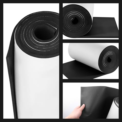 Adhesive Foam Padding Roll Closed Cell Sponge Neoprene Insulation Board Foam Sheet Pad with Sticky Back for Anti Vibration
