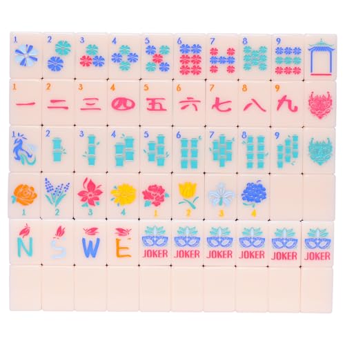 American Mahjong Tile Set with Carrying Bag and Accessories