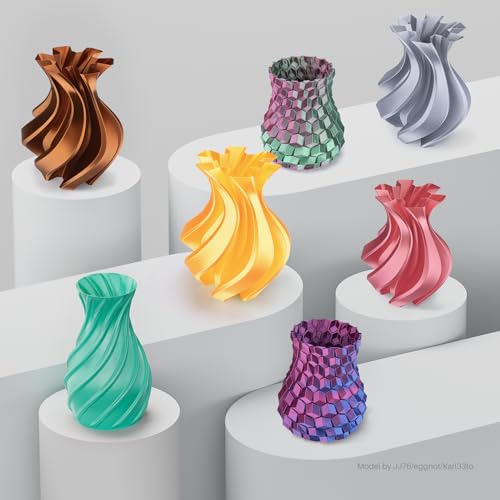 Silk PLA 3D Printer Filament Bundle 1.75mm 4 Colors 4 * 250g (4 Count)