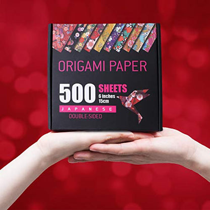Japanese Washi Origami Paper 500 Sheets (500 Count)