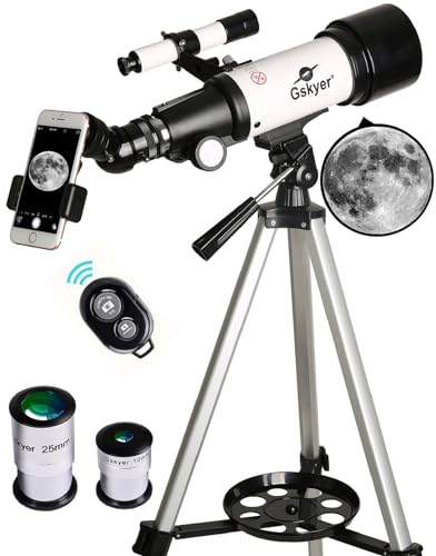 Telescope 70mm Aperture 400mm AZ Mount Astronomical Refracting Telescope for Kids Beginners