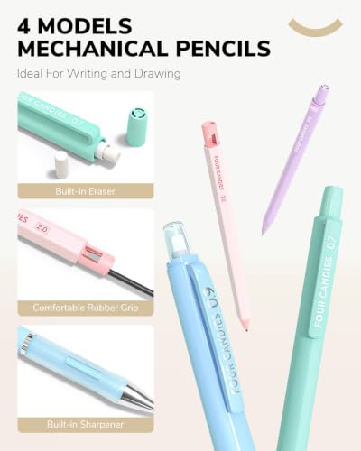 36PCS Mechanical Pencil Set with 624 Lead Refills