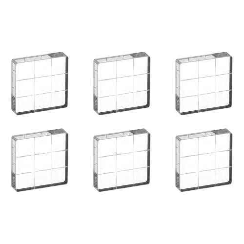 1.2"x1.2" Acrylic Stamp Block (6 Count)