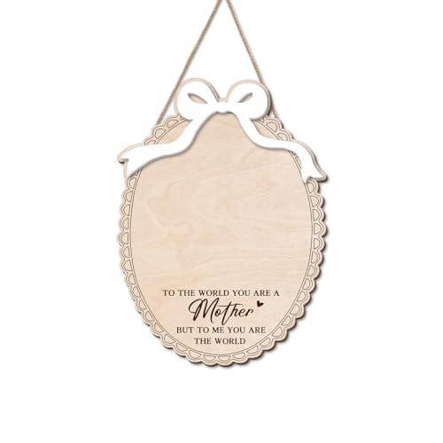 DIY Mothers Day Handprint Craft Wooden Hanging Sign