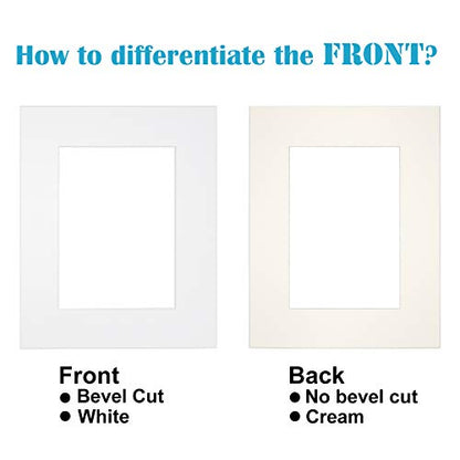 8x10 White Picture Mats Pack of 14 (14 Count)