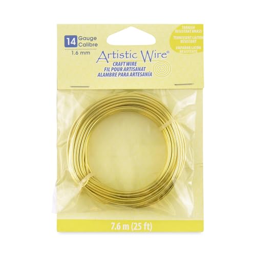 14 Gauge Tarnish Resistant Brass Craft Wire