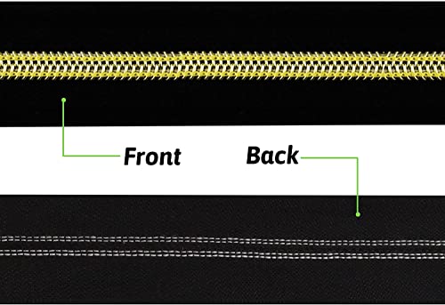 16.5 Yards 3 Piece Assorted Nylon Coil Zippers with 30 Sliders for DIY Tailoring and Crafts (3 Count)