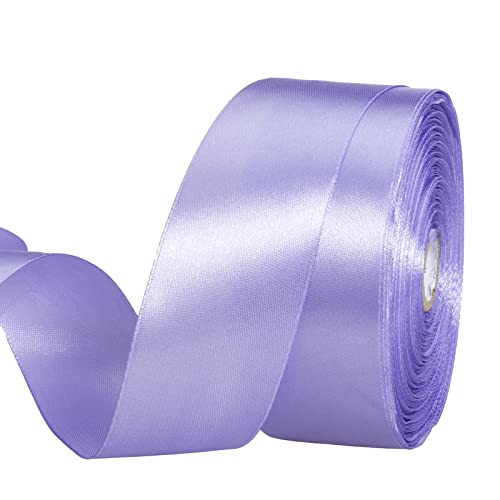 1 1 2 Inch Violet Solid Satin Ribbon for Gift Wrapping (150 Foot)